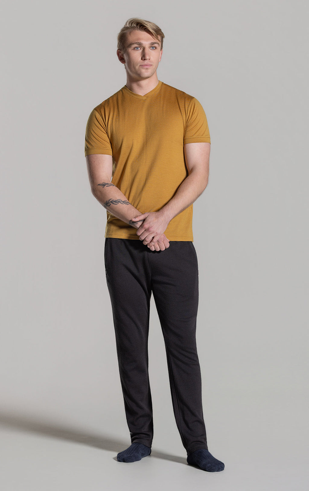 180GSM MERINO V TEE